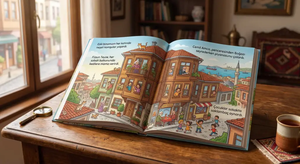 An open contextual storybook featuring vibrant cultural stories to help students in learning Turkish.