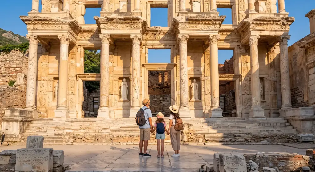 The ancient Library of Celsus in Ephesus ancient city near Izmir.